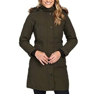 North Face Down Parka Olive Green